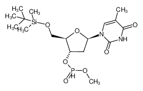 236754-86-2 spectrum, (2R,3S,5R)-2-(((tert-butyldimethylsilyl)oxy)methyl)-5-(5-methyl-2,4-dioxo-3,4-dihydropyrimidin-1(2H)-yl)tetrahydrofuran-3-yl methyl phosphonate