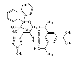 Nα-(2,4,6-三异丙苯基磺酰基)-O-(叔丁基二苯基甲硅基)-π-甲基-L-组氨醇