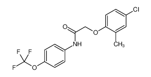 2-(4-chloro-2-methylphenoxy)-N-[4-(trifluoromethoxy)phenyl]acetamide 6125-67-3