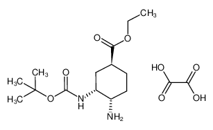 ethyl (1S,3R,4S)-4-amino-3-t-butoxycarbonylaminocyclohexanecarboxylate oxalate 1093351-24-6