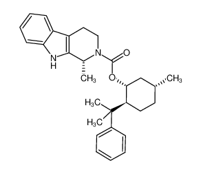 1198364-39-4 (1R,2S,5R)-5-methyl-2-(2-phenylpropan-2-yl)cyclohexyl (R)-1-methyl-1,3,4,9-tetrahydro-2H-pyrido[3,4-b]indole-2-carboxylate