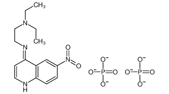 N',N'-diethyl-N-(6-nitroquinolin-4-yl)ethane-1,2-diamine,hydroxy-[hydroxy(oxo)phosphaniumyl]oxy-oxophosphanium 102259-66-5