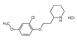 2-[2-(2-Chloro-4-methoxyphenoxy)ethyl]piperidine hydrochloride