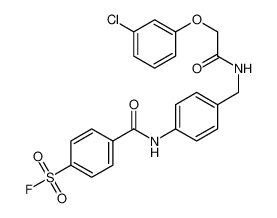 4-[[4-[[[2-(3-chlorophenoxy)acetyl]amino]methyl]phenyl]carbamoyl]benzenesulfonyl fluoride 20209-61-4