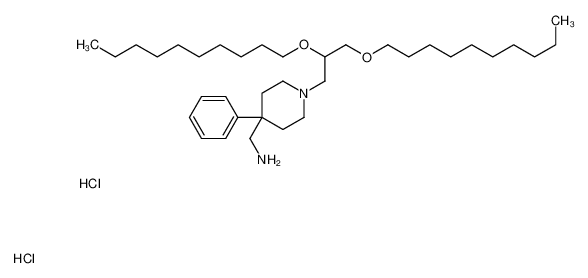 [1-(2,3-didecoxypropyl)-4-phenylpiperidin-4-yl]methanamine,dihydrochloride