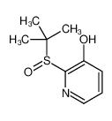 2-[(2-Methyl-2-propanyl)sulfinyl]-3-pyridinol 142075-39-6
