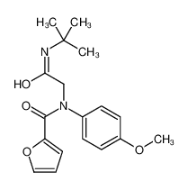 N-(4-Methoxyphenyl)-N-{2-[(2-methyl-2-propanyl)amino]-2-oxoethyl} -2-furamide 604792-30-5