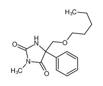 3-methyl-5-(pentoxymethyl)-5-phenylimidazolidine-2,4-dione 7404-17-3