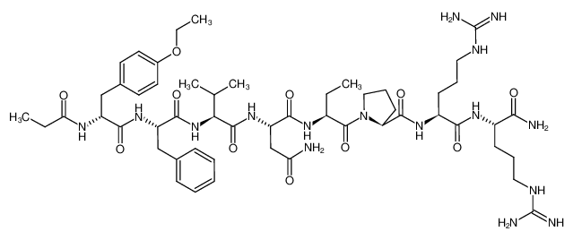 (Propionyl1,D-Tyr(Et)2,Val4,Abu6,Arg8·9)-Vasopressin 121250-95-1