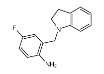 2-(2,3-Dihydro-1H-indol-1-ylmethyl)-4-fluorophenylamine