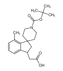 2-(1'-(tert-Butoxycarbonyl)-7-methyl-2,3-dihydrospiro[indene-1,4'-piperidine]-3-yl)aceticacid 1160247-51-7