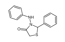 3-anilino-2-phenyl-1,3-thiazolidin-4-one 74008-08-5