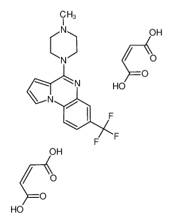 4-(4-methylpiperazin-1-yl)-7-(trifluoromethyl)pyrrolo[1,2-a]quinoxaline dimaleate 109028-10-6