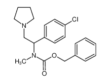 [1-(4-氯苯基)-2-(1-吡咯烷基)乙基]甲基氨基甲酸苄酯