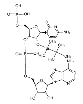 90907-24-7 structure, C25H40N8O14P2Si