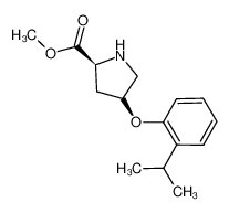 Methyl (2S,4S)-4-(2-isopropylphenoxy)-2-pyrrolidinecarboxylate