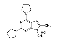 157013-32-6 structure, C16H24ClN5