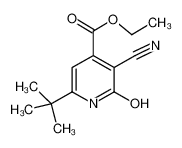 ethyl 6-tert-butyl-3-cyano-2-oxo-1H-pyridine-4-carboxylate 100616-09-9