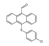 10-(4-chlorophenyl)sulfanylanthracene-9-carbaldehyde 259196-25-3