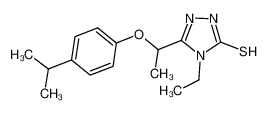 4-乙基-5-[1-(4-异丙基苯氧基)乙基]-4H-1,2,4-噻唑-3-硫醇