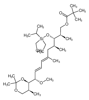 174657-11-5 2,2-Dimethyl-propionic acid (6E,8E)-(2R,3S,4S,10S)-3-(diethyl-isopropyl-silanyloxy)-10-methoxy-2,4,6-trimethyl-10-((4R,5S)-2,2,5-trimethyl-[1,3]dioxan-4-yl)-deca-6,8-dienyl ester