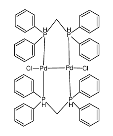 64345-29-5 structure, C50H48Cl2P4Pd2