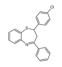 2-(4-chlorophenyl)-4-phenyl-2,3-dihydro-1,5-benzothiazepine 60246-82-4