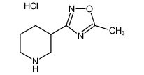 3-(5-Methyl-[1,2,4]oxadiazol-3-yl)-piperidine hydrochloride 895572-60-8