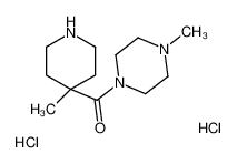 (4-methylpiperazin-1-yl)-(4-methylpiperidin-4-yl)methanone,dihydrochloride 1134741-37-9