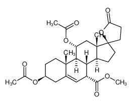 685877-52-5 (3S,7S,8S,9S,10R,11R,13S,14S,17R)-7-(methoxycarbonyl)-10,13-dimethyl-5'-oxo-1,2,3,4,4',5',7,8,9,10,11,12,13,14,15,16-hexadecahydro-3'H-spiro[cyclopenta[a]phenanthrene-17,2'-furan]-3,11-diyl diacetate