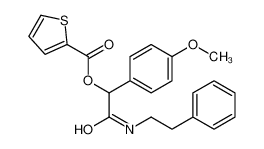 [1-(4-methoxyphenyl)-2-oxo-2-(2-phenylethylamino)ethyl] thiophene-2-carboxylate 606115-14-4