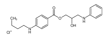 2-羟基-3-(苯基氨基)丙基p-(丁基氨基)苯甲酸酯盐酸盐