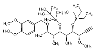 442899-67-4 (5S,6S,7R)-5-((2R,3R)-3-((3,4-dimethoxybenzyl)oxy)butan-2-yl)-9,9-diethyl-7-((S)-1-methoxyprop-2-yn-1-yl)-2,2,3,3,6-pentamethyl-4,8-dioxa-3,9-disilaundecane