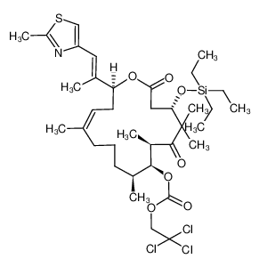 241129-40-8 12,13-deoxy-7-(2,2,2-trichloroethoxycarbonyl)-3-(triethylsilyloxy)epothilone B