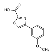 4-(3-Methoxyphenyl)-1,3-thiazole-2-carboxylic acid 886367-33-5