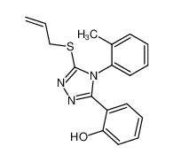 2-(5-(allylthio)-4-(o-tolyl)-4H-1,2,4-triazol-3-yl)phenol 81518-45-8