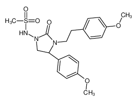 N-{(4R)-4-(4-Methoxyphenyl)-3-[2-(4-methoxyphenyl)ethyl]-2-oxo-1- imidazolidinyl}methanesulfonamide 1000306-34-2