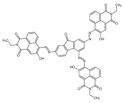 100632-08-4 structure, C55H35N9O10