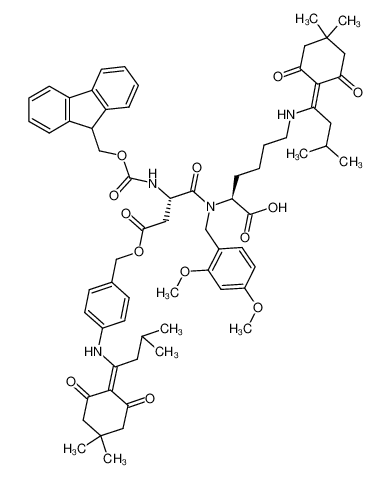 955048-87-0 Fmoc-Asp(ODmab)-(Dmb)Lys(ivDde)-OH