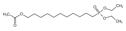 129065-08-3 acetic acid 11-(diethoxyphosphoryl)undecyl ester