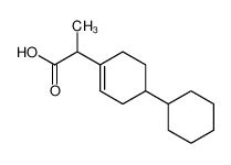 2-(4-cyclohexylcyclohexen-1-yl)propanoic acid 28673-51-0