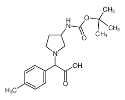 (3-Boc-氨基-1-吡咯烷)-对甲苯乙酸