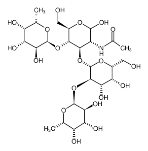 6-脱氧己糖吡喃糖苷-(1->4)-[6-脱氧己糖吡喃糖苷-(1->2)己糖吡喃糖苷-(1->3)]-2-乙酰氨基-2-脱氧吡喃己糖