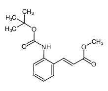 methyl 3-(2-((tert-butoxycarbonyl)amino)phenyl)acrylate 1040112-72-8