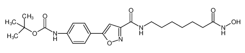 N-[4-[3-[[[7-(羟基氨基)-7-氧代庚基]氨基]羰基]-5-异恶唑基]苯基]氨基甲酸叔丁酯