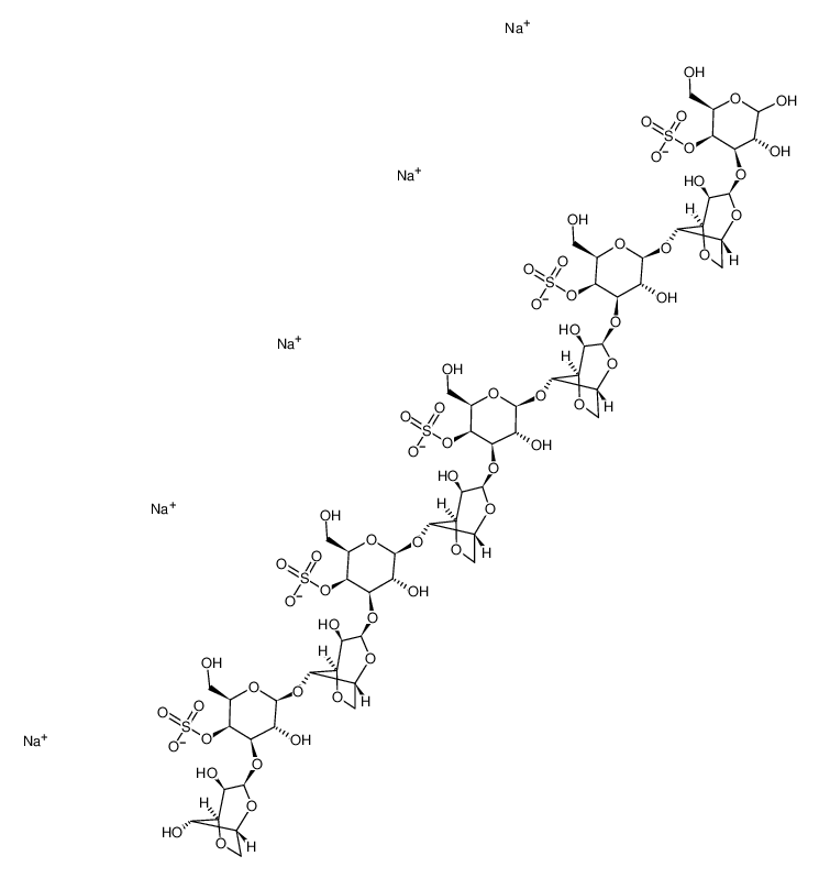 133628-75-8 structure, C60H87Na5O61S5