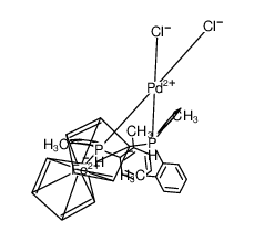 264919-16-6 structure, C38H32Cl2FeP2Pd