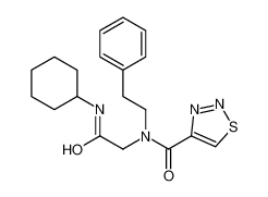 N-[2-(Cyclohexylamino)-2-oxoethyl]-N-(2-phenylethyl)-1,2,3-thiadi azole-4-carboxamide