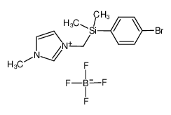 925253-14-1 1-{[(4-bromophenyl)dimethylsilyl]methyl}-3-methylimidazolium tetrafluoroborate