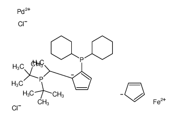 854019-82-2 structure, C32H52Cl2FeP2Pd